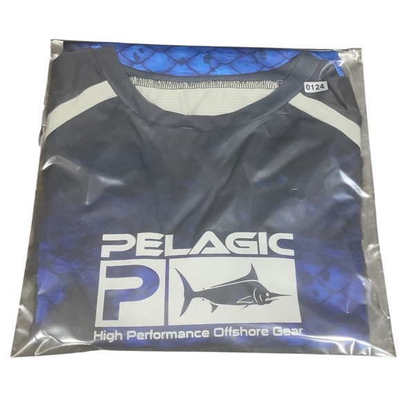 Pelagic XXL Mens Long Sleeve Fishing Shirt VaporTek High Performance Offshore - Picture 9 of 9